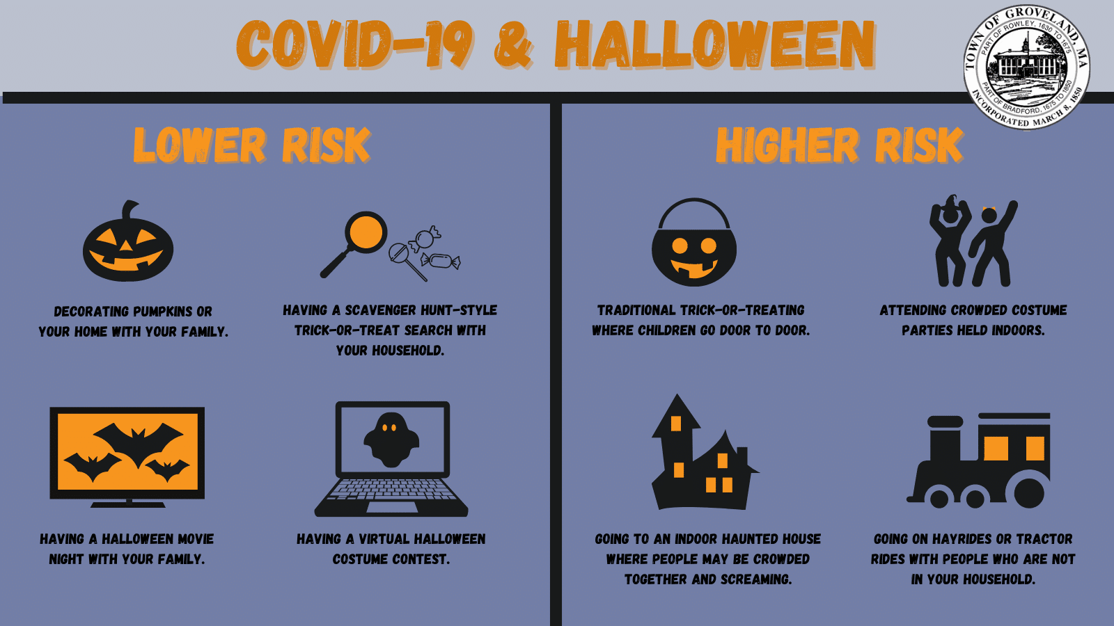 Town of Groveland Shares Trick-or-Treat and Halloween Safety Tips