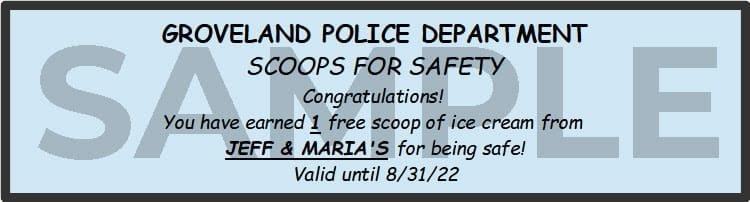 Groveland Police Department Offers Scoops for Safety Program to Local Children